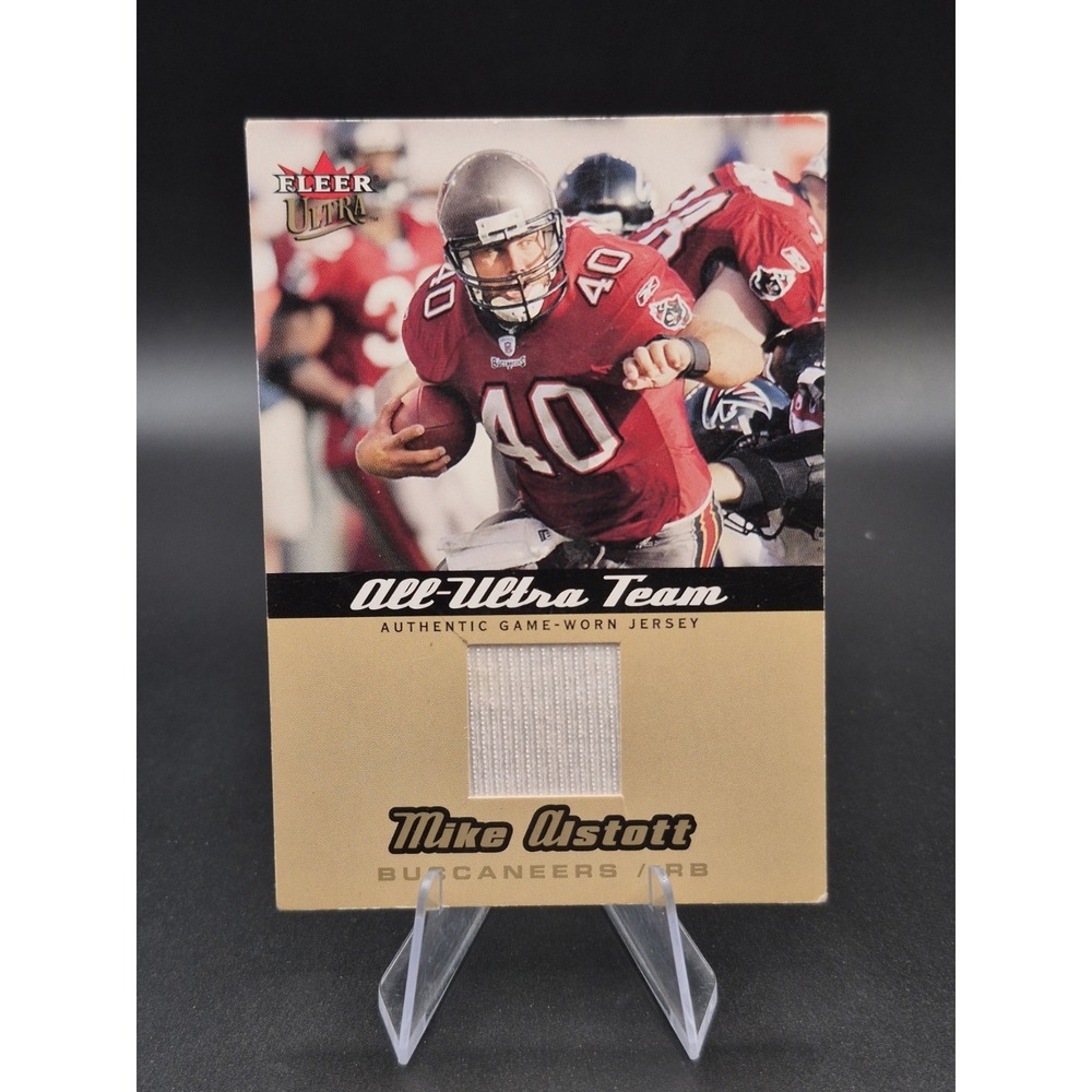 2005 Fleer Ultra Mike Alstott ##AU-MA Game-Worn Jersey All-Ultra Team Buccaneers